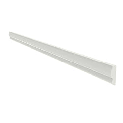 1.5 x 0.5 Premium MDF Top Molding Trim - Paintable, White Primed 10253