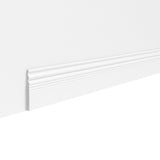 1 x 0.5 Premium MDF Bottom Molding - 1-inch Height, White Primer 10254