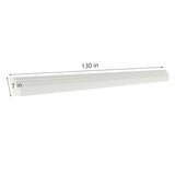 1 x 0.5 Premium MDF Bottom Molding - 1-inch Height, White Primer 10254