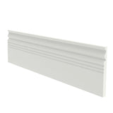 1 x 0.5 Premium MDF Bottom Molding - 1-inch Height, White Primer 10254