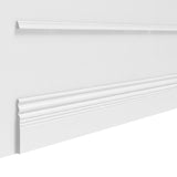 7 x 0.5 Premium MDF Baseboard Molding - 7 Height, White Primer 10256