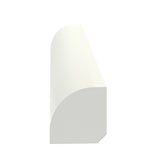 0.75x0.75" White Wood Quarter Round Trim Corner Molding Custom Length 10258