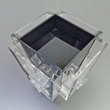 4 Side Pill Dispenser Clear Acrylic Rotating Medication Organizer 6x6x8 10259