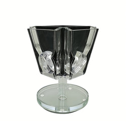 4 Side Pill Dispenser Clear Acrylic Rotating Medication Organizer 6x6x8 10259