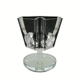 4 Side Pill Dispenser Clear Acrylic Rotating Medication Organizer 6x6x8 10259