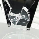 4 Side Pill Dispenser Clear Acrylic Rotating Medication Organizer 6x6x8 10259