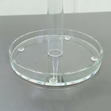 4 Side Pill Dispenser Clear Acrylic Rotating Medication Organizer 6x6x8 10259