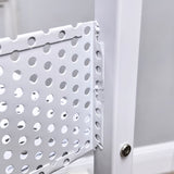 30  3-Tier White Metal Rolling Book Cart Library Book Truck 300LB Capacity 10264