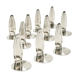 10PK Roll ID Clips Blueprint Artwork Drawing Label Holder Chrome Steel 10267