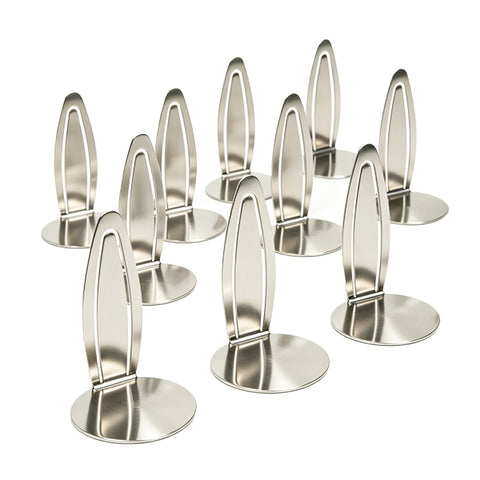 10PK Roll ID Clips Blueprint Artwork Drawing Label Holder Chrome Steel 10267