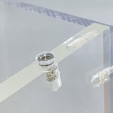 Clear Acrylic Podium Pulpit Lectern 23X16X46.3" Cross Engineered Wood (MDF) Base 102702+1803CROSS