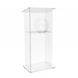 Clear Acrylic Lucite Podium Pulpit Lectern 43 Tall with Prayer Hand and Cross