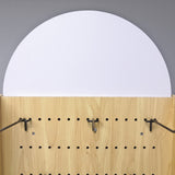 Display, Wood Pegboard Spinner Rack for Retail Accessories with Hooks 10308 2