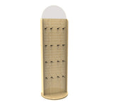 Display, Wood Pegboard Spinner Rack for Retail Accessories with Hooks 10308 2