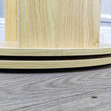Double Sided Slatwall Rotating Display Wood Floor Standing Rack New Model 10309