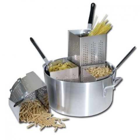 20 Qt Pasta Cooker, W/ 4 Inset, 3.5mm Alu. Pot, 0.7mm S/S Inset 103437