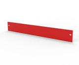 24.3  x 3  SheetMetal Steel Sign Blank Nameplate Red Two-Side 19GA 1mm 10372 HEADER