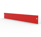 24.3  x 3  SheetMetal Steel Sign Blank Nameplate Red Two-Side 19GA 1mm 10372 HEADER