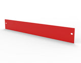 24.3  x 3  SheetMetal Steel Sign Blank Nameplate Red Two-Side 19GA 1mm 10372 HEADER