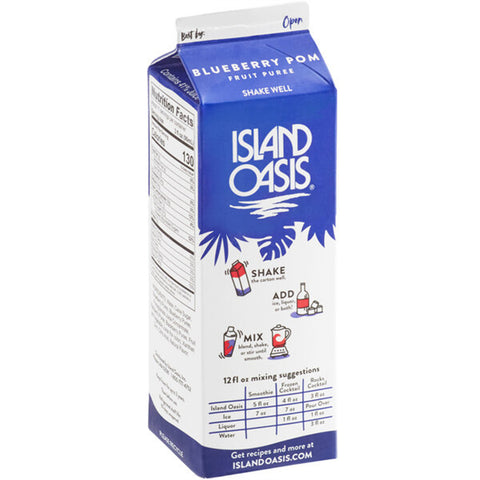 Island Oasis Blueberry Pomegranate Frozen Beverage Mix 32 fl. oz. - 12 Pieces WS-103STE513672