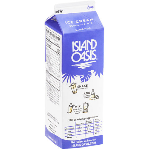 Island Oasis Vanilla Ice Cream Frozen Beverage Mix 32 fl. oz. - 12 Pieces WS-103STE513916