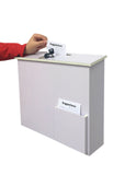 White Wood Collection Box Suggestion Box Donation Charity Box Fundraising Box