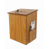 Donation Box Tithing Box Suggestion Ballot Box with Acrylic Sign Holder
