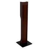 Hand Sanitizer Dispenser Stand, Elegant Design, Mahogany