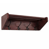 FixtureDisplays 4 Hook Shelf 1040004