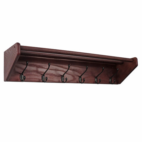 FixtureDisplays 6 Hook Shelf 1040035