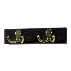 FixtureDisplays 2 Double Prong Hook Rail/Coat Rack 1040076