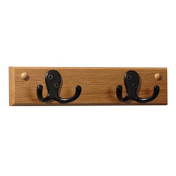 FixtureDisplays 2 Double Prong Hook Rail/Coat Rack 1040078