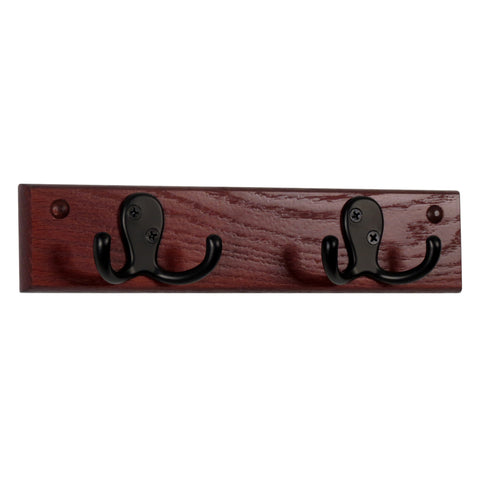 FixtureDisplays 2 Double Prong Hook Rail/Coat Rack 1040079