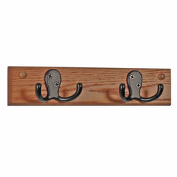 FixtureDisplays 2 Double Prong Hook Rail/Coat Rack 1040080