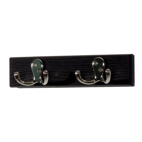 FixtureDisplays 2 Double Prong Hook Rail/Coat Rack 1040081