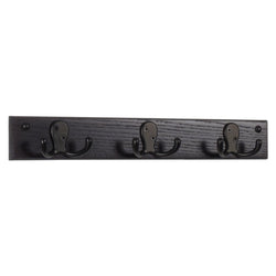 FixtureDisplays 3 Double Prong Hook Rail/Coat Rack 1040083