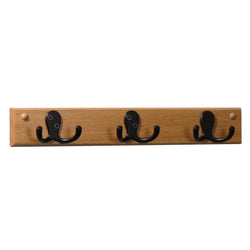 FixtureDisplays 3 Double Prong Hook Rail/Coat Rack 1040084