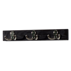 FixtureDisplays 3 Double Prong Hook Rail/Coat Rack 1040087