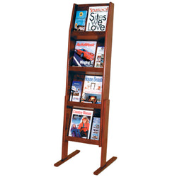 FixtureDisplays Slope? 12 Pocket Standing Literature Display 1040095