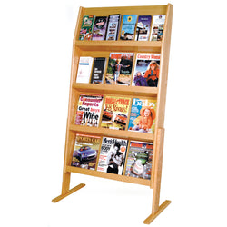 FixtureDisplays Slope? 24 Pocket Standing Literature Display 1040100