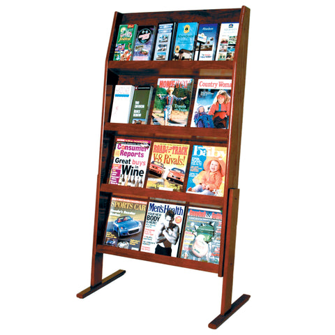 FixtureDisplays Slope? 24 Pocket Standing Literature Display 1040101