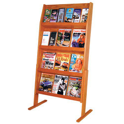 FixtureDisplays Slope? 24 Pocket Standing Literature Display 1040102