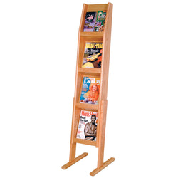 FixtureDisplays Slope? 8 Pocket Standing Literature Display 1040103