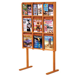 FixtureDisplays Divulge? 9 Magazine/18 Brochure Floor Display w/Brochure Inserts 1040111