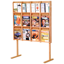FixtureDisplays Divulge? 12 Magazine/24 Brochure Floor Display w/Brochure Inserts 1040114