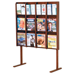 FixtureDisplays Divulge? 12 Magazine/24 Brochure Floor Display w/Brochure Inserts 1040115