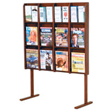 FixtureDisplays Divulge? 12 Magazine/24 Brochure Floor Display w/Brochure Inserts 1040115