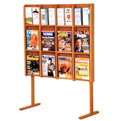 FixtureDisplays Divulge? 12 Magazine/24 Brochure Floor Display w/Brochure Inserts 1040116