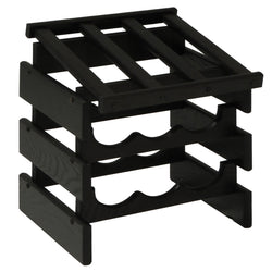 FixtureDisplays 9 Bottle Dakota? Wine Rack with Display Top 1040229