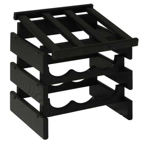 FixtureDisplays 9 Bottle Dakota? Wine Rack with Display Top 1040229